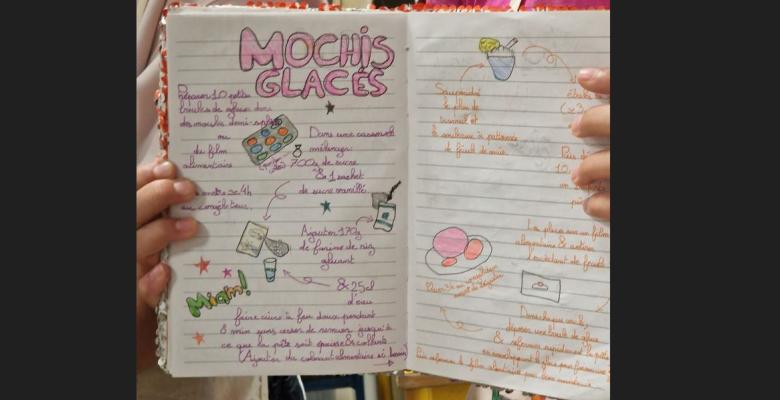 Les enfants ont crée leur livre de recettes