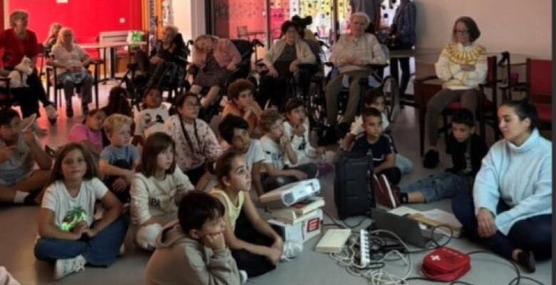 Papotages à tout âge à l'ALSH SAVARY et l'EHPAD Gauffier